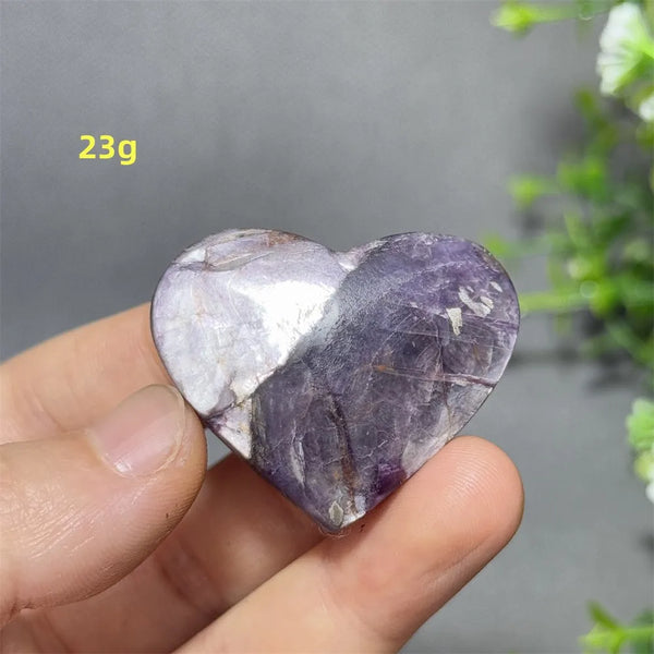 Purple Lithium Mica Heart-ToShay.org