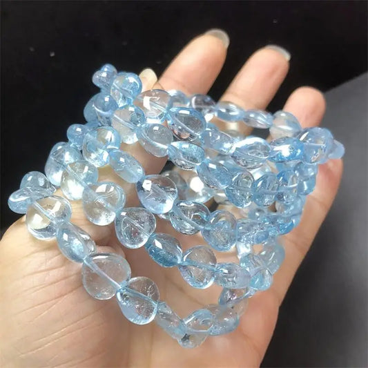 Blue Topaz Heart Bracelet-ToShay.org