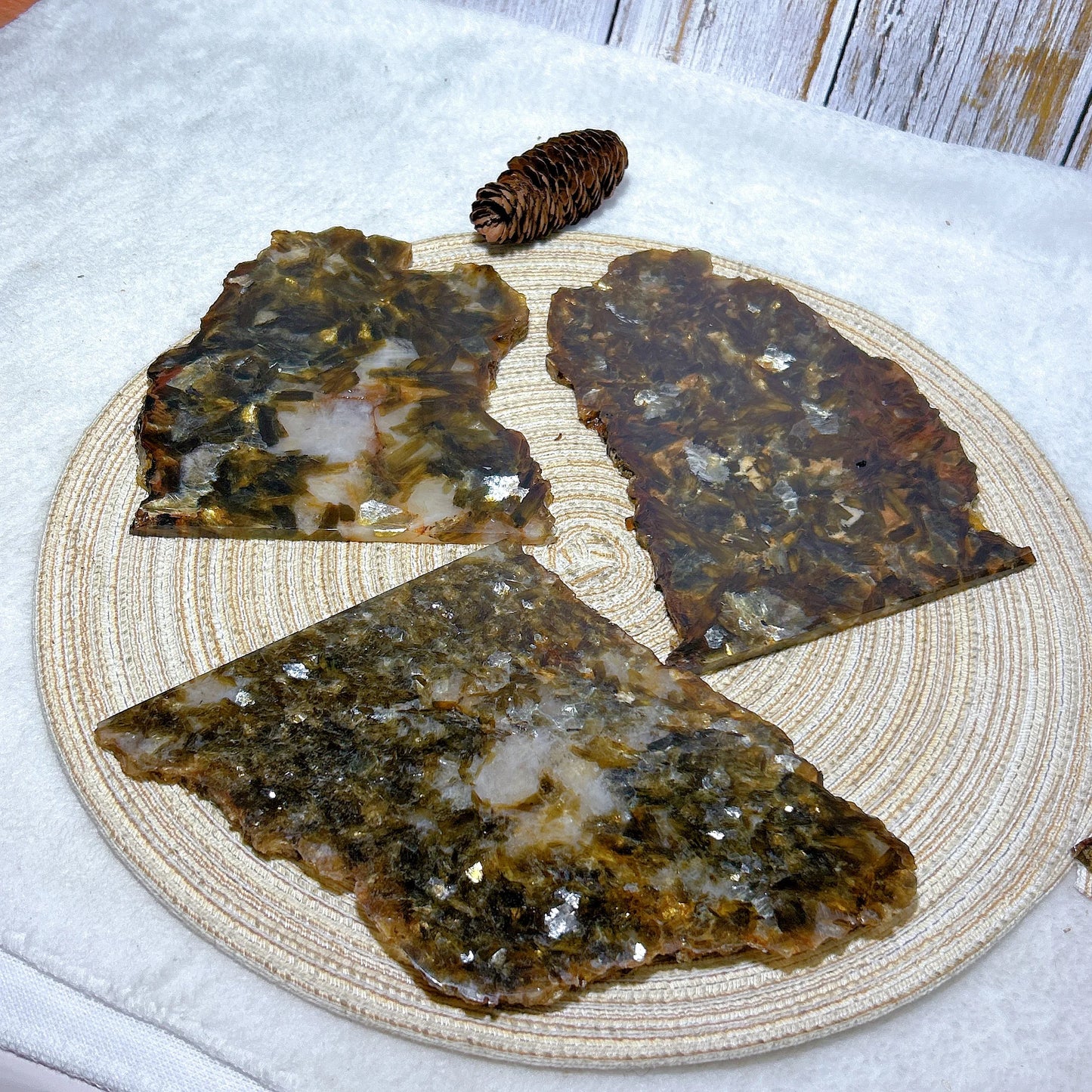 Gold Flash Phlogopite Mica Slab-ToShay.org