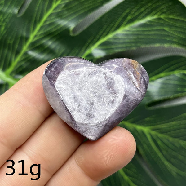 Purple Mica Crystal Heart-ToShay.org
