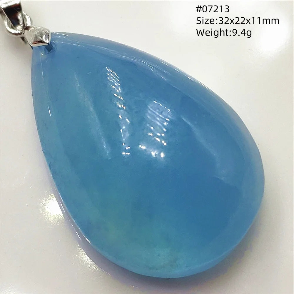 Blue Aquamarine Pendant-ToShay.org