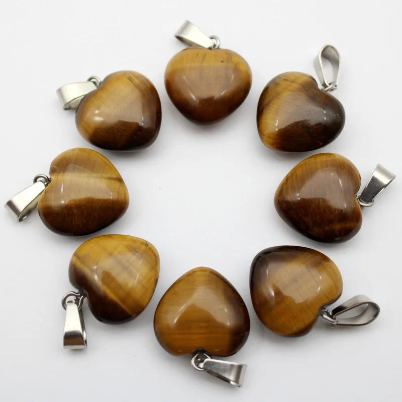 Mixed Quartz Crystal Heart-ToShay.org