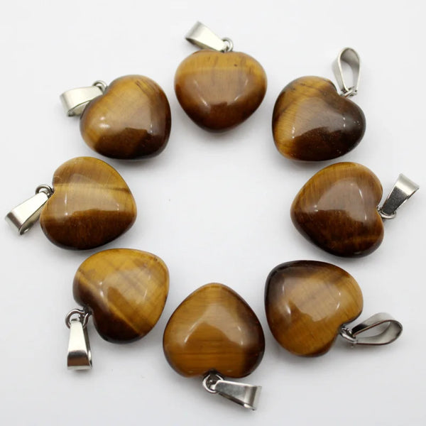 Mixed Quartz Crystal Heart-ToShay.org