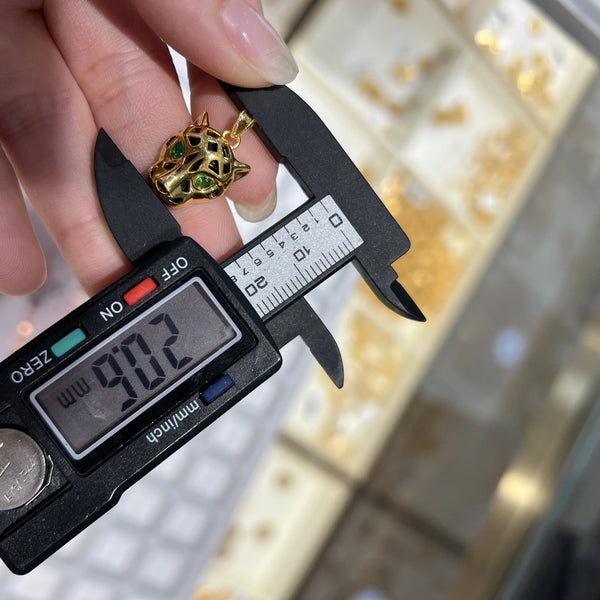 Gold Leopard Head Pendant-ToShay.org