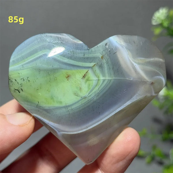 Green Agate Heart-ToShay.org