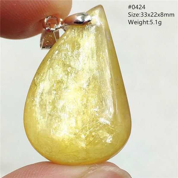 Gold Lepidolite Flash Pendant-ToShay.org