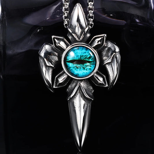 Blue Eye Steel Pendant-ToShay.org