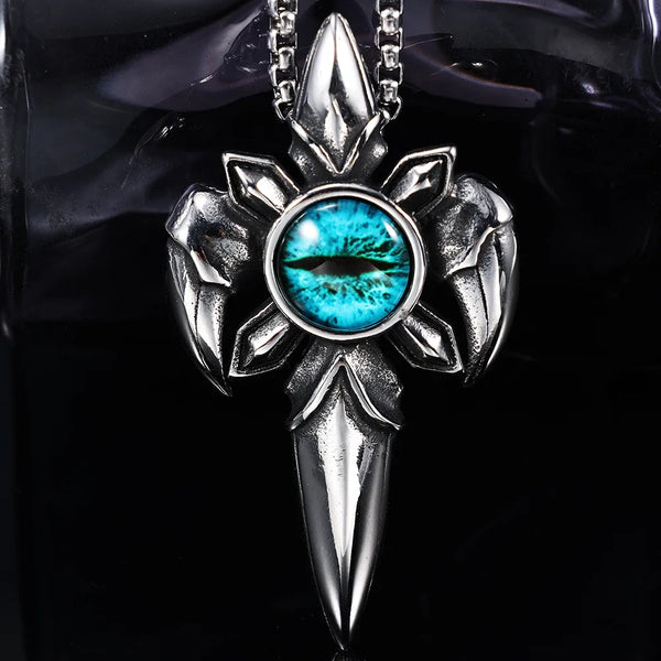 Blue Eye Steel Pendant-ToShay.org