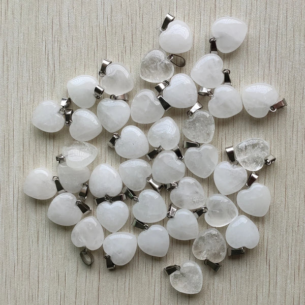 Mixed Crystal Heart Pendants-ToShay.org
