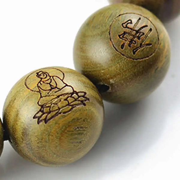 Green Sandalwood Bead Bracelets-ToShay.org
