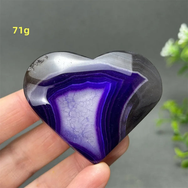 Purple Agate Heart-ToShay.org