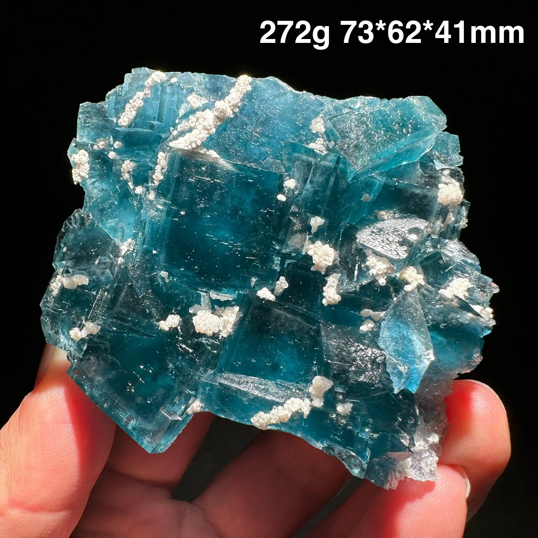 Green Vitreous Fluorite Crystal-ToShay.org
