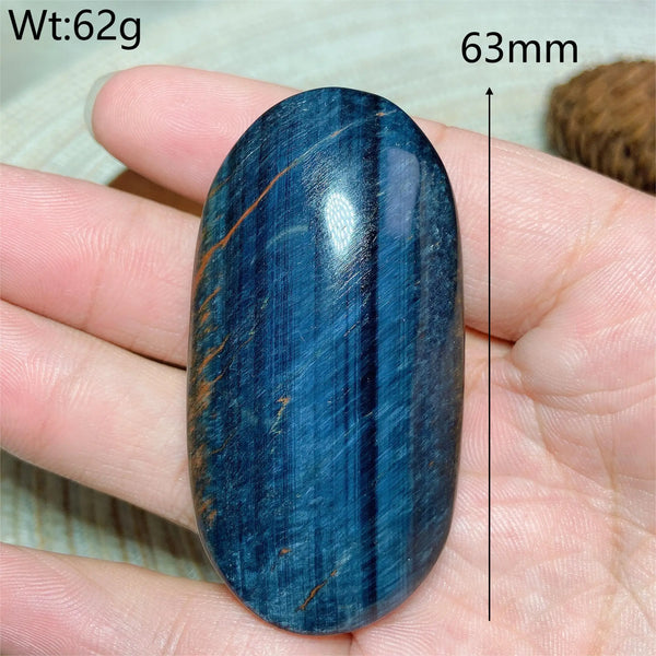 Blue Tiger Eye Palm Stone-ToShay.org