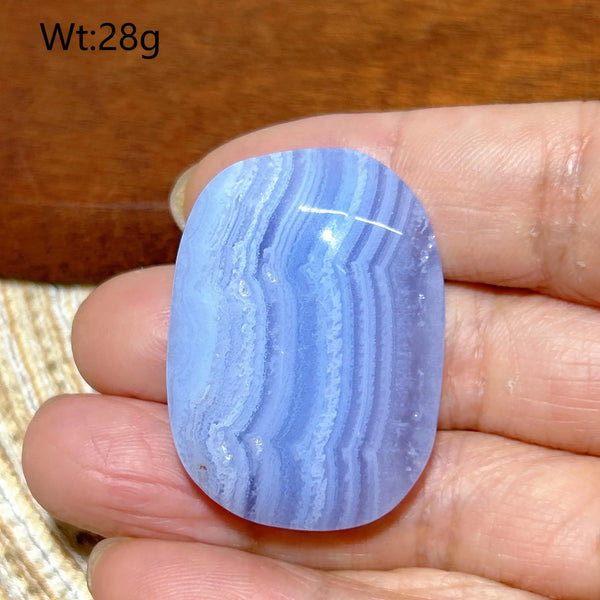 Blue Lace Agate Palm Stone-ToShay.org