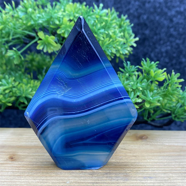 Blue Agate Torch-ToShay.org