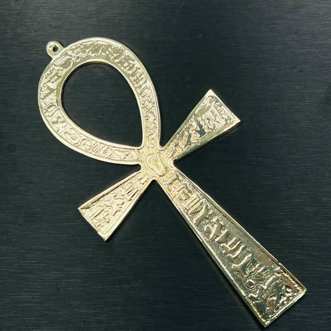 Gold Ankh Cross Pendant-ToShay.org