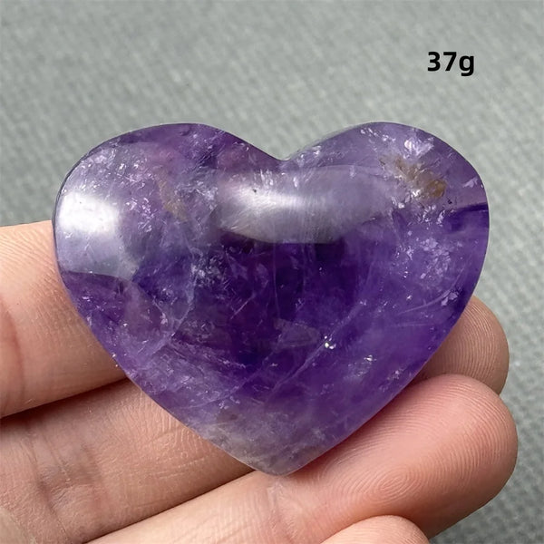 Purple Amethyst Heart-ToShay.org