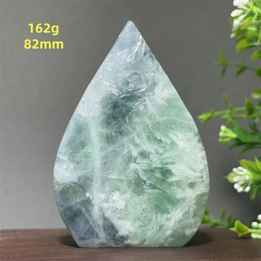 Green Feather Fluorite Torch-ToShay.org