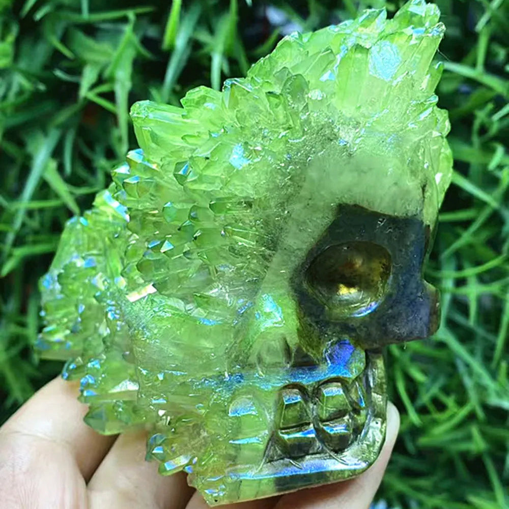 Mixed Crystal Cluster Skulls-ToShay.org