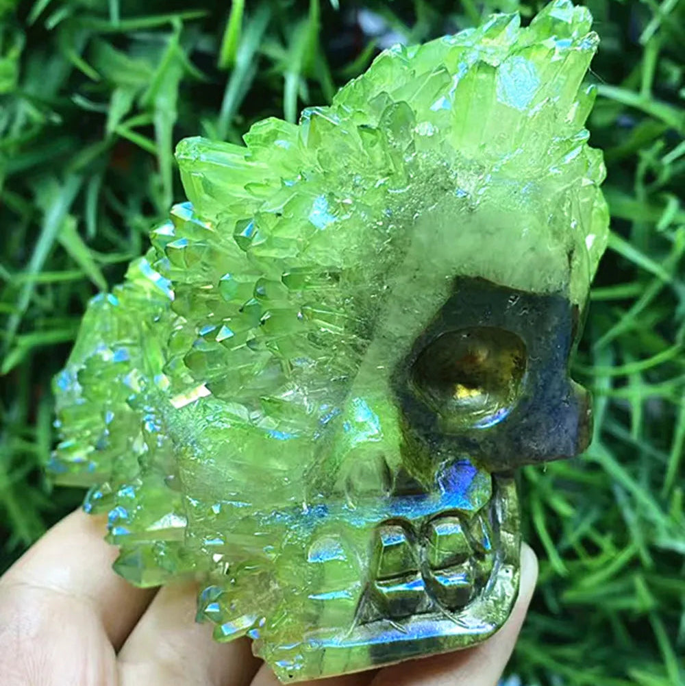 Mixed Crystal Cluster Skulls-ToShay.org
