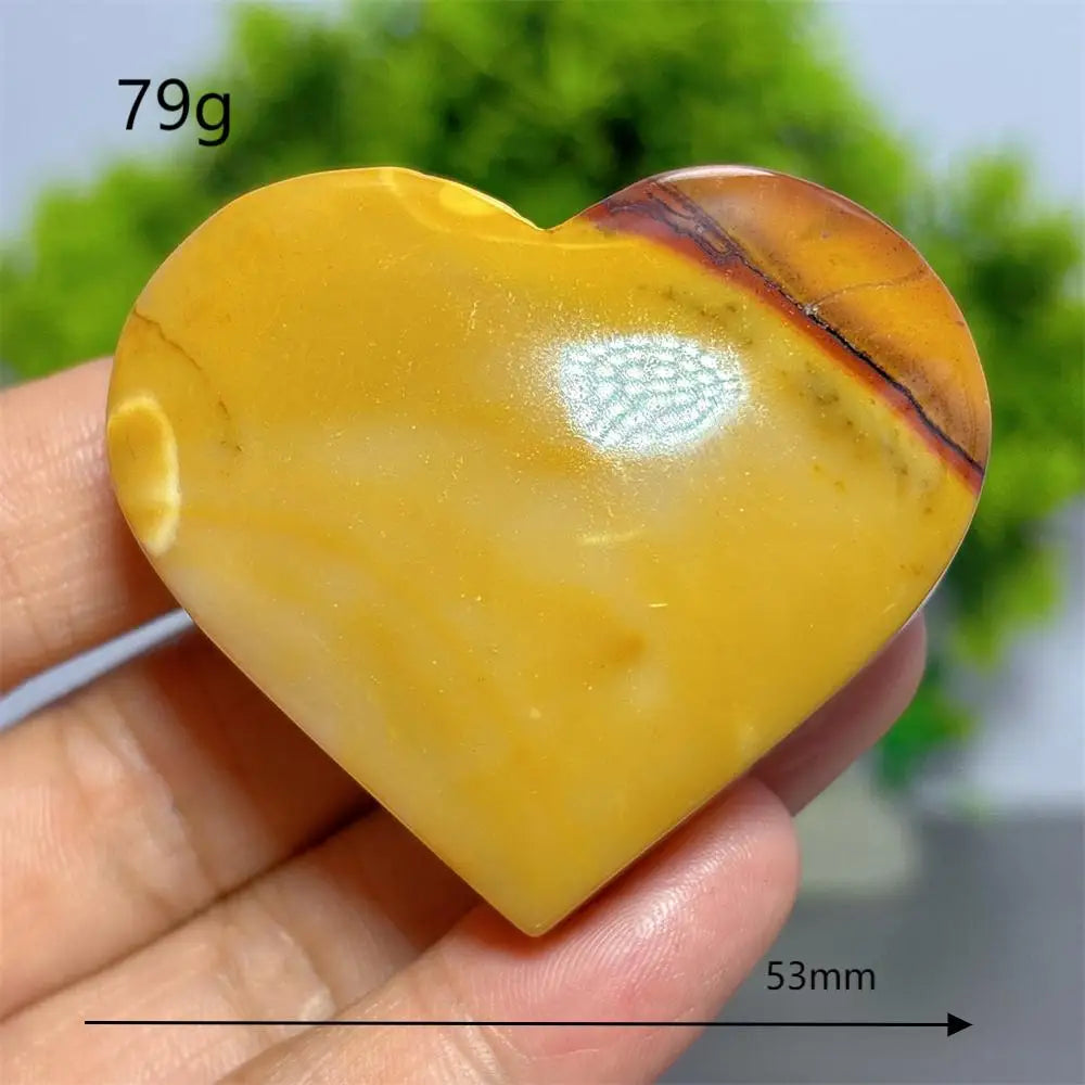 Yellow Mookaite Heart-ToShay.org