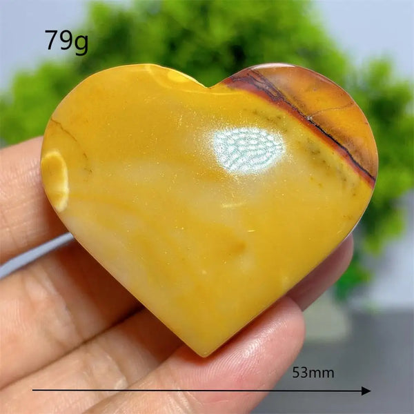 Yellow Mookaite Heart-ToShay.org