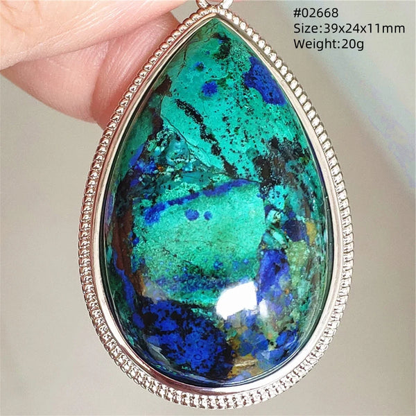 Blue Azurite Pendant-ToShay.org