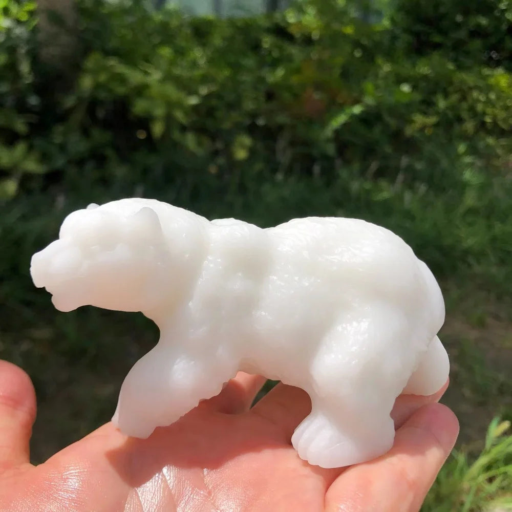 White Jade Polar Bear-ToShay.org