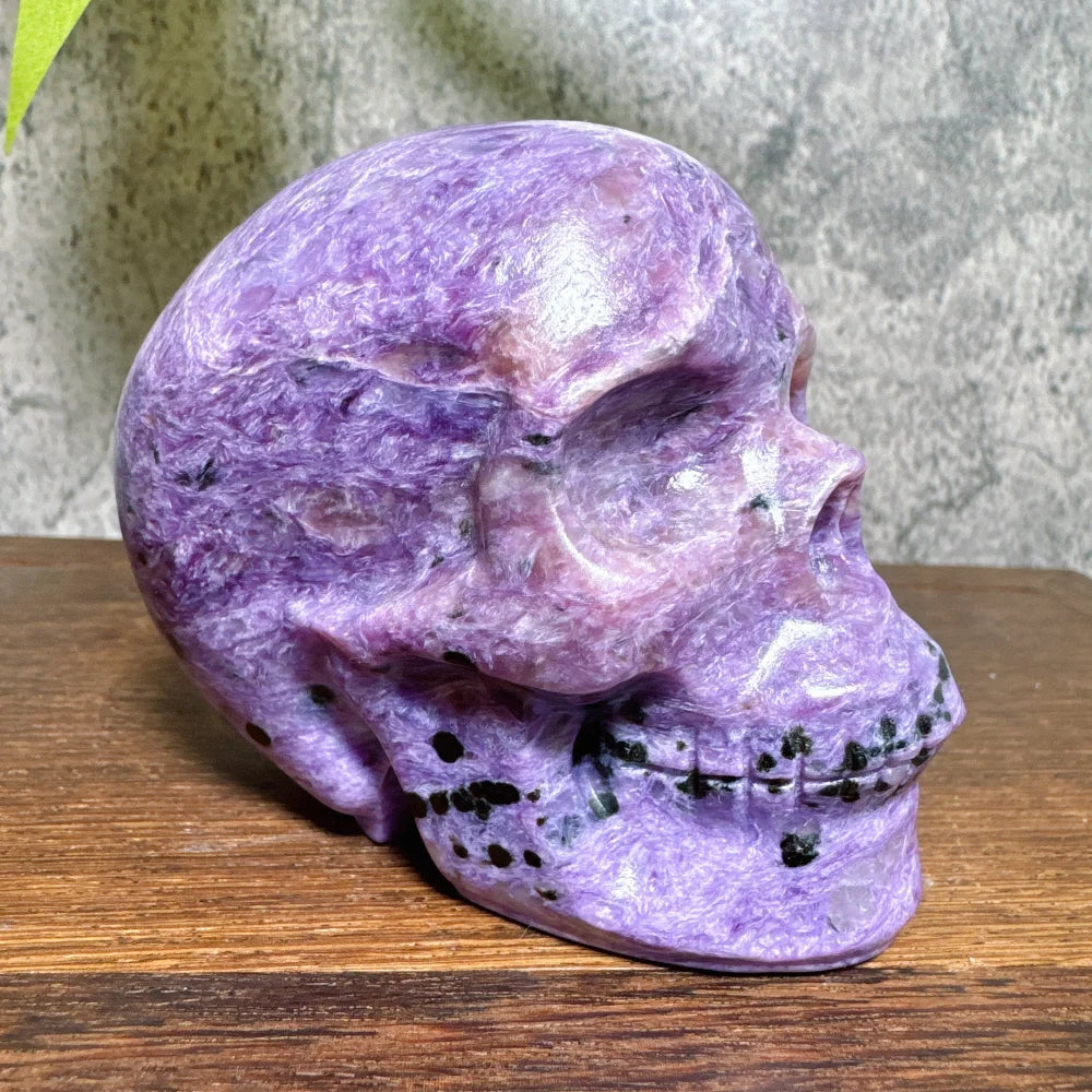 Purple Charoite Skull-ToShay.org