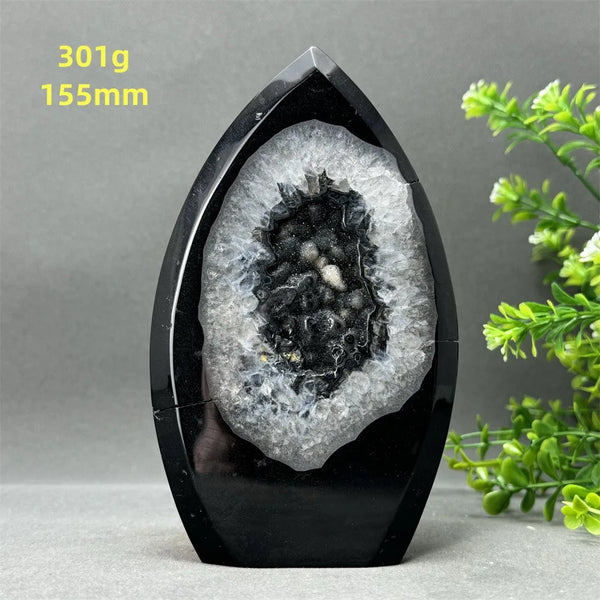 Black Onyx Geode Torch-ToShay.org