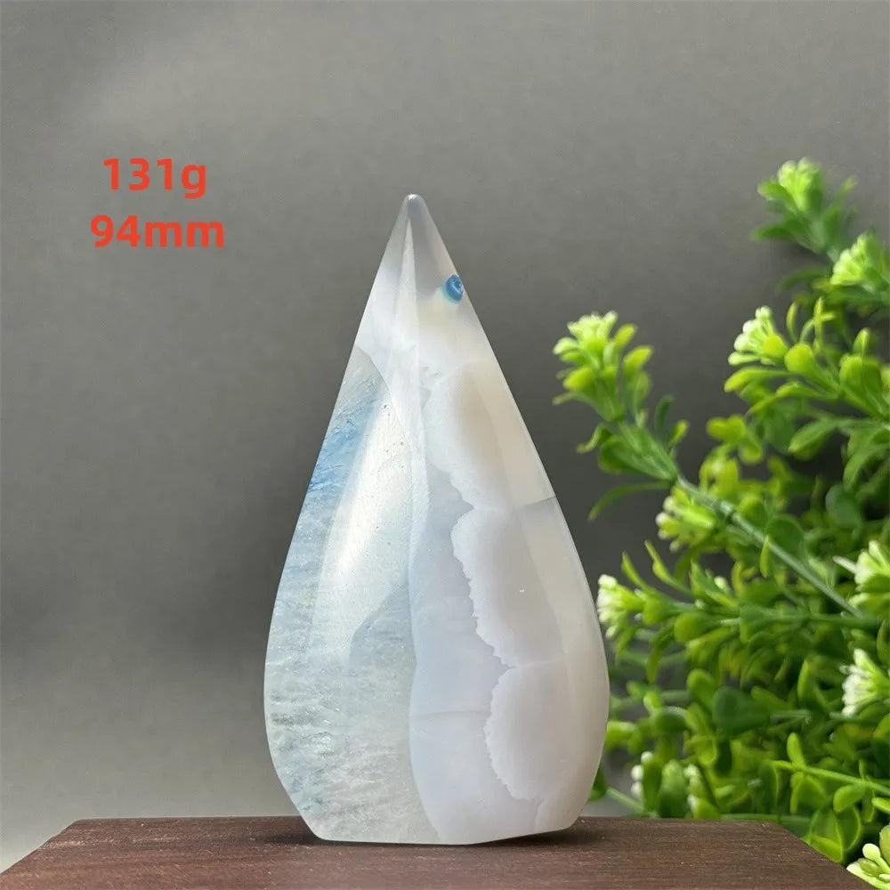 Blue Agate Torch-ToShay.org