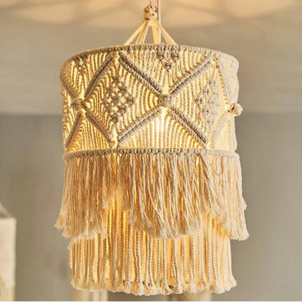 Macrame Lampshade-ToShay.org