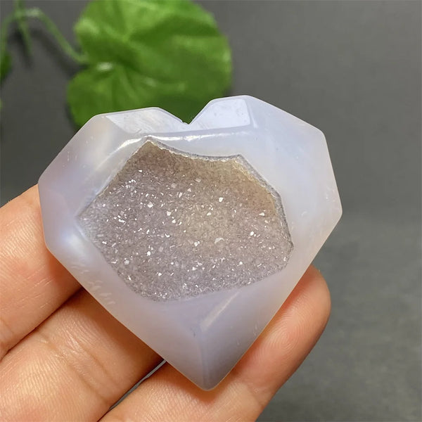 Blue Striped Agate Heart-ToShay.org