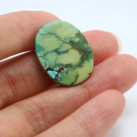 Green Water Dragon Cabochon-ToShay.org