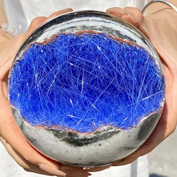 Blue Hair Goethite Crystal-ToShay.org