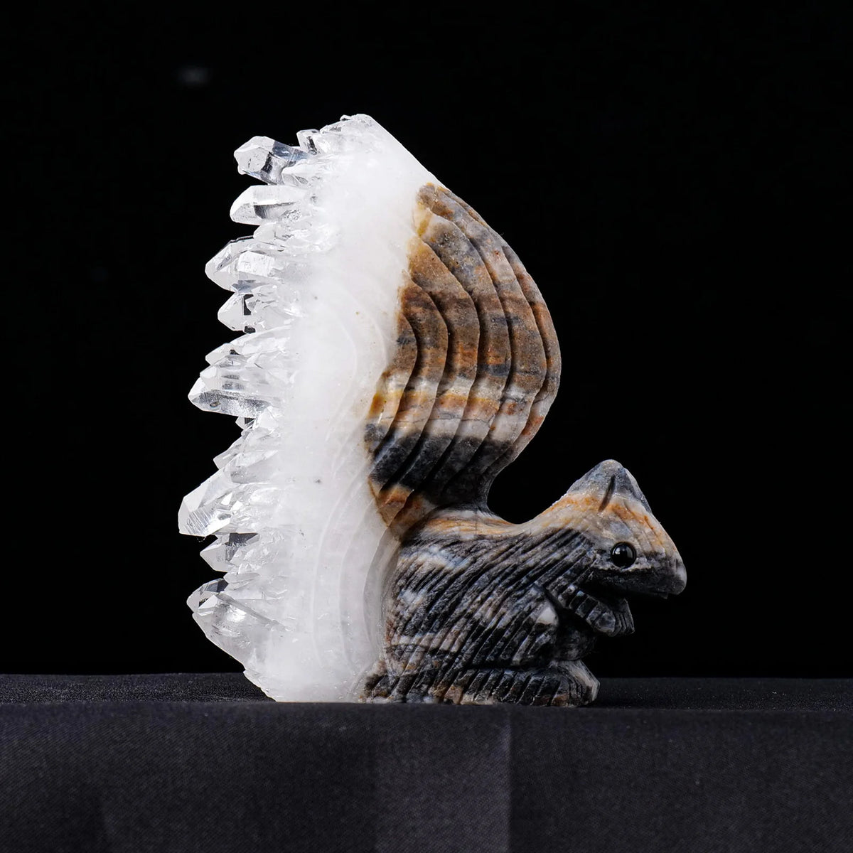 Clear Quartz Cluster Squirrel-ToShay.org