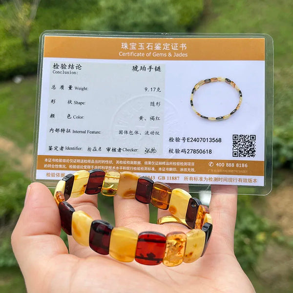 Yellow Amber Bracelet-ToShay.org