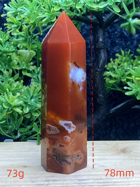Orange Carnelian Wand-ToShay.org