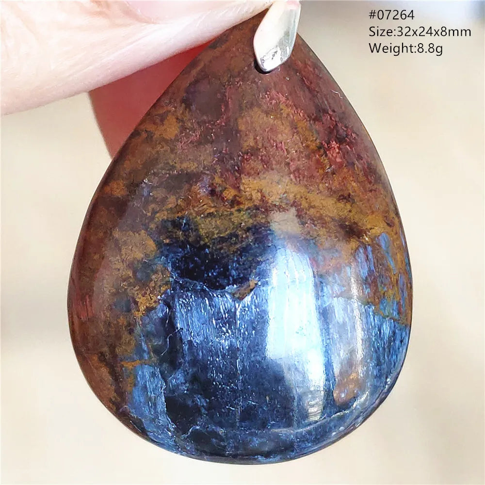 Blue Pietersite Chatoyant Pendant-ToShay.org
