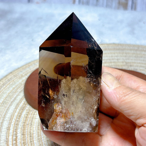 Smokey Rainbow Quartz Point-ToShay.org