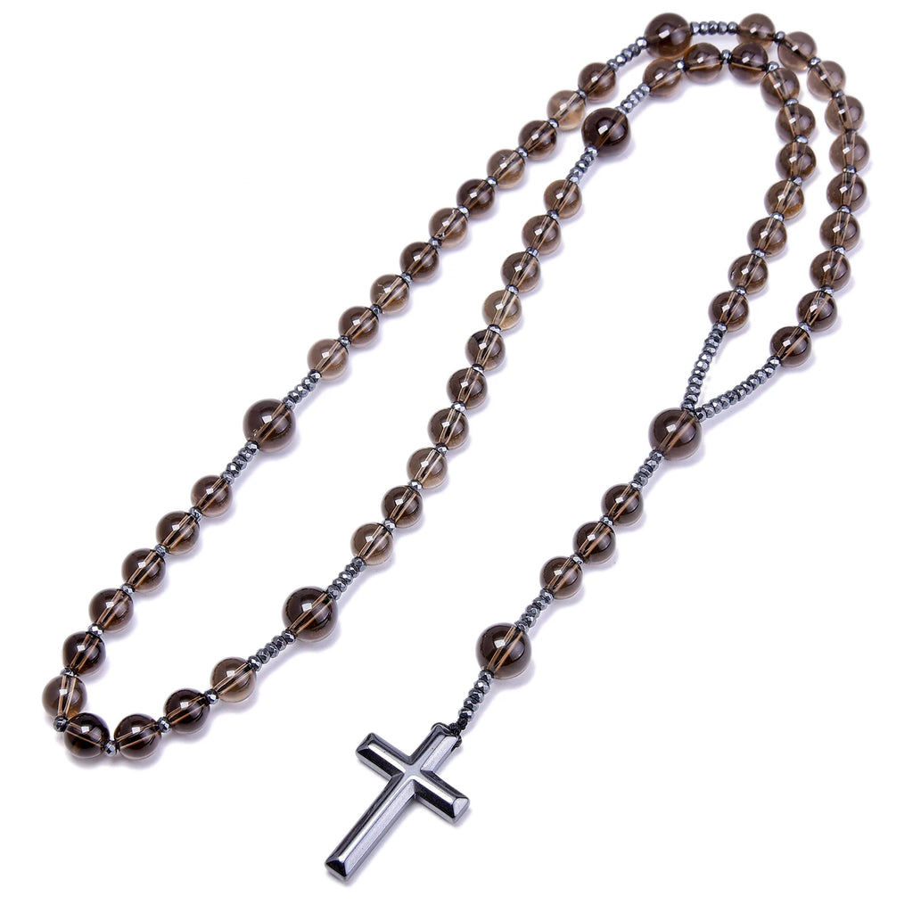 Brown Smoky Quartz Rosary-ToShay.org