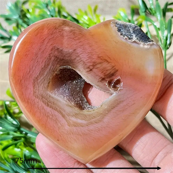 Yellow Agate Druzy Heart-ToShay.org