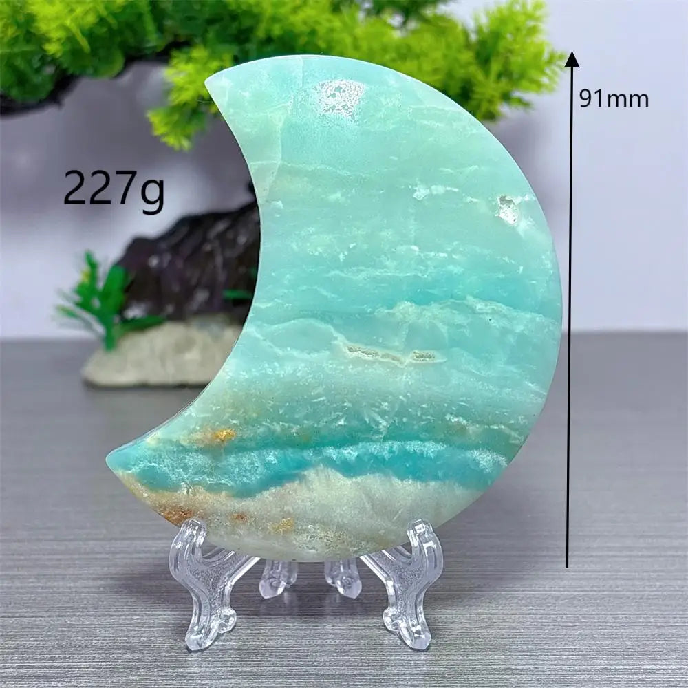 Blue Calcite Moon-ToShay.org