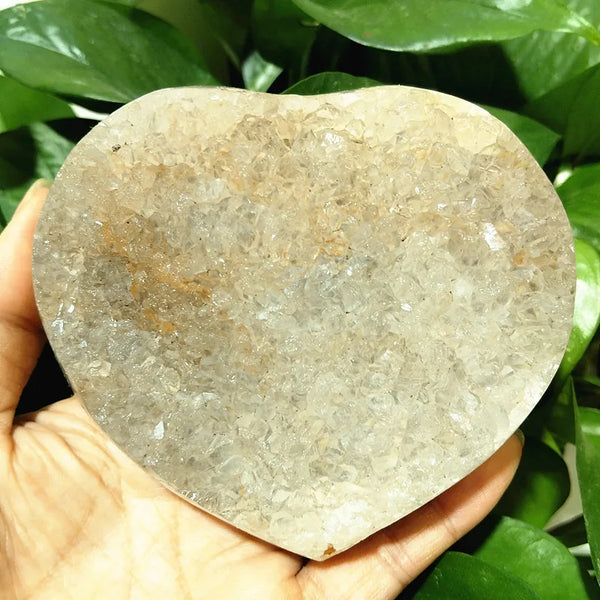 Yellow Crystal Druzy Heart-ToShay.org