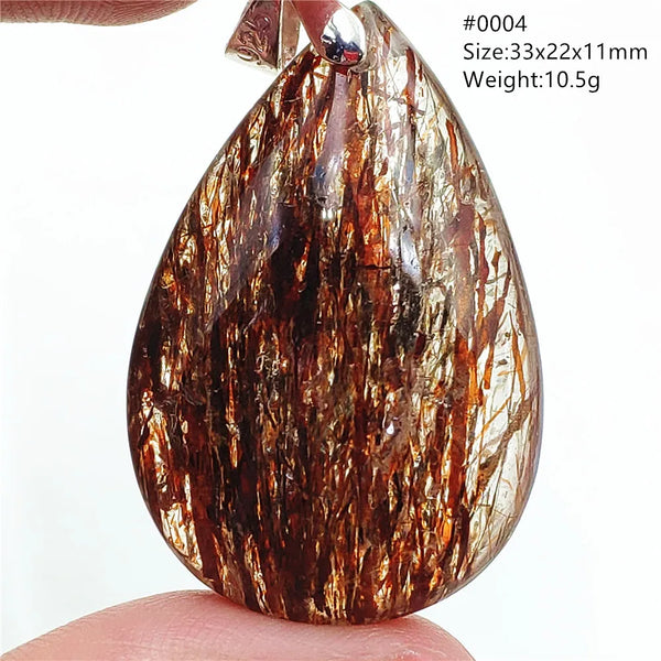 Gold Rutilated Quartz Pendant-ToShay.org