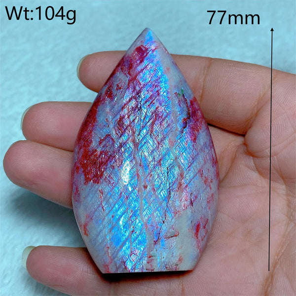 Red Purple Fire Quartz Moonstone-ToShay.org