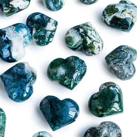Green Moss Agate Heart-ToShay.org