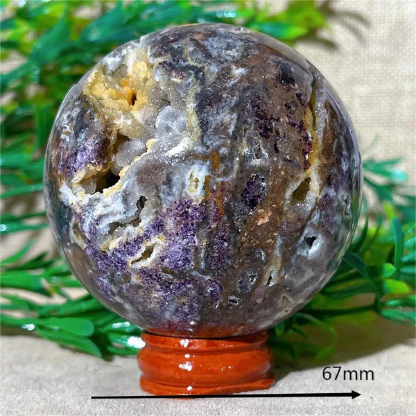 Purple Sphalerite Druzy Ball-ToShay.org