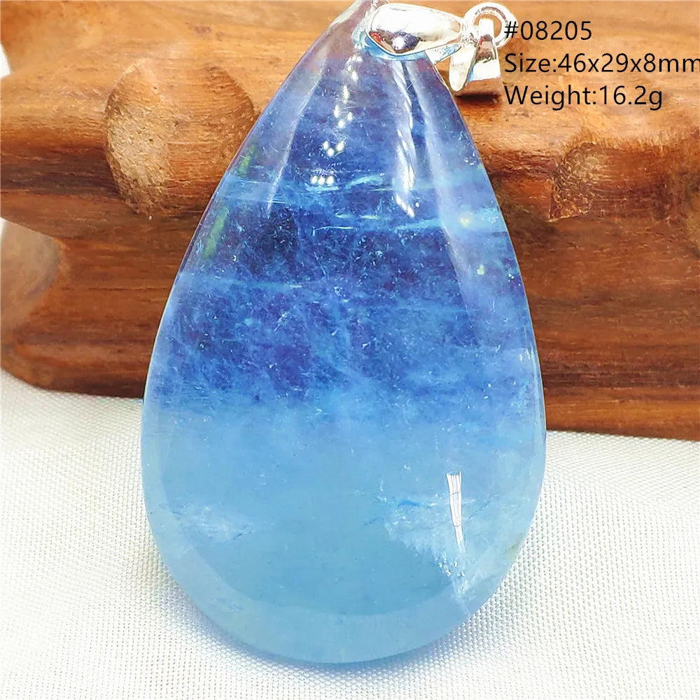 Blue Aquamarine Pendant-ToShay.org
