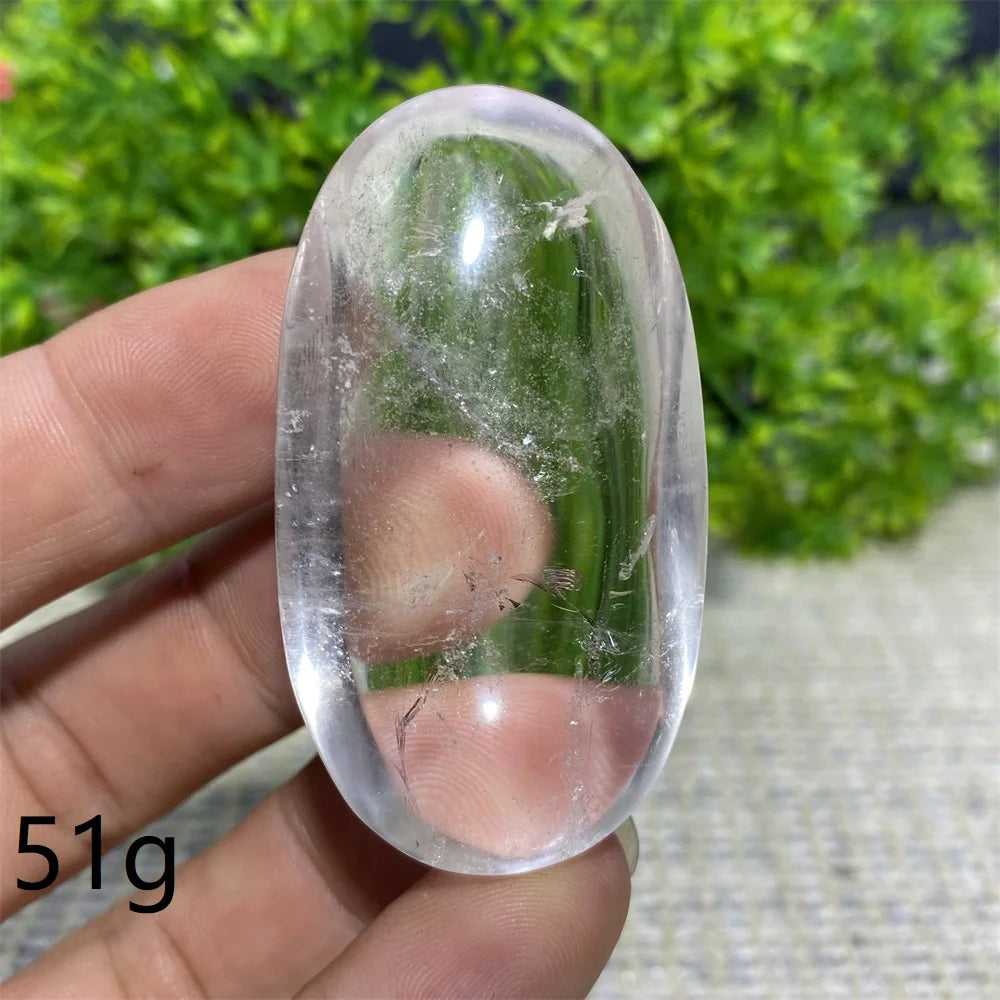 Clear Crystal Palm Stone-ToShay.org